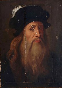 <i>Lucan portrait of Leonardo da Vinci</i> late 15th - early 16th century portrait of a man