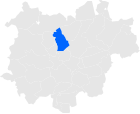 Posizione del comune sulla mappa della provincia