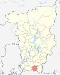 Černušinskij rajon – Mappa