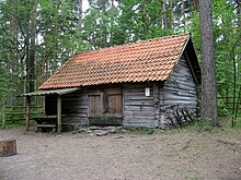 A smithy built around 1880 in Mersrags, Courland, Latvia currently located at The Ethnographic Open-Air Museum of Latvia Lotysske etnograficke muzeum v prirode (17).jpg