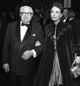 In 1953 with Louis B. Mayer at the premiere of Torch Song.To me, L.B. Mayer was my father, my father confessor, the best friend I ever had, Crawford was quoted as saying.[87]