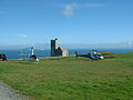 Lundy Island Church with Helicopters (23476629619).jpg