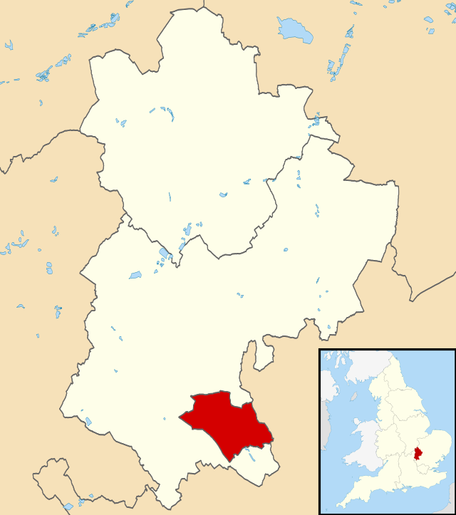 Luton în interiorul Bedfordshire