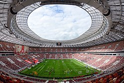A döntő helyszíne, a Luzsnyiki Stadion