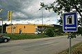 Čeština: Benzínová čerpací stanice na východním okraji městysu Lysice, u silnice č. 376 na Bořitov. English: Petrol station in Lysice, Blansko District, Czech Republic.