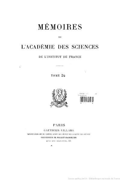Fichier:Mémoires de l’Académie des sciences, Tome 26.djvu