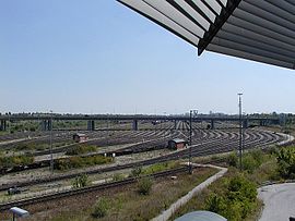 Northern view marshalling yard