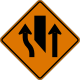 Center lane closed ahead