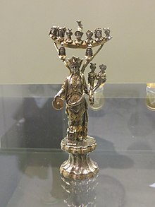 Statuette en argent de Tutela du trésor de Mâcon