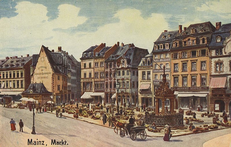 File:Mainz, Rheinland-Pfalz - Marktplatz (Zeno Ansichtskarten).jpg