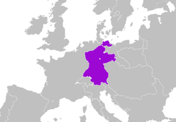 Location of Confederation of the Rhine