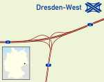 Autobahndreieck Dresden-West