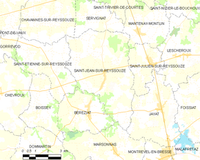 Poziția localității Saint-Jean-sur-Reyssouze