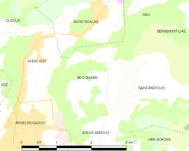 Mapa obce Boô-Silhen