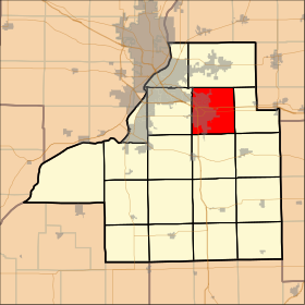 Locatie van Morton Township