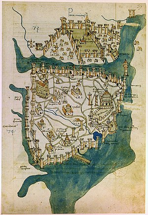 Map of Constantinople, Buondelmonti.jpg
