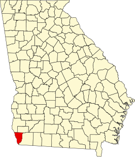 Locatie van Seminole County in Georgia