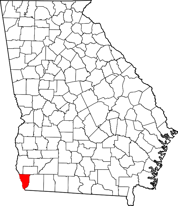Map of Georgia highlighting Seminole County