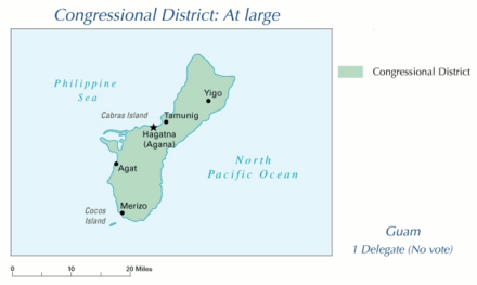 Guam's At-large congressional district Map of Guam Congressional district 109.png