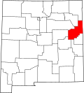 Map of New Mexico highlighting Quay County.svg