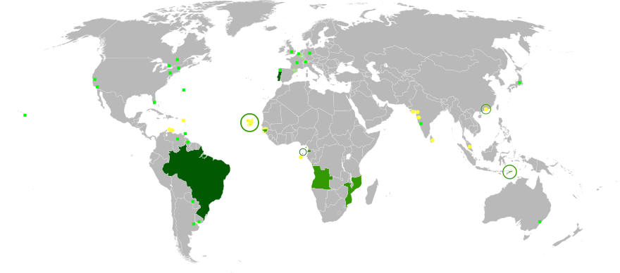 Map of the portuguese language in the world.svg