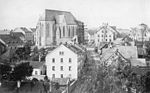 Kirche während des Aufbaus um 1868
