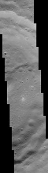 Mosaic of MESSENGER images of the east-central portion of the crater Martial crater MESSENGER NAC mosaic.jpg