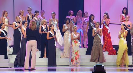 Miss USA contestants during rehearsals