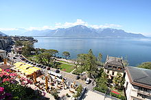 A view from Montreux, Switzerland where Anderson gained inspiration for the song. Montreux, Switzerland.JPG