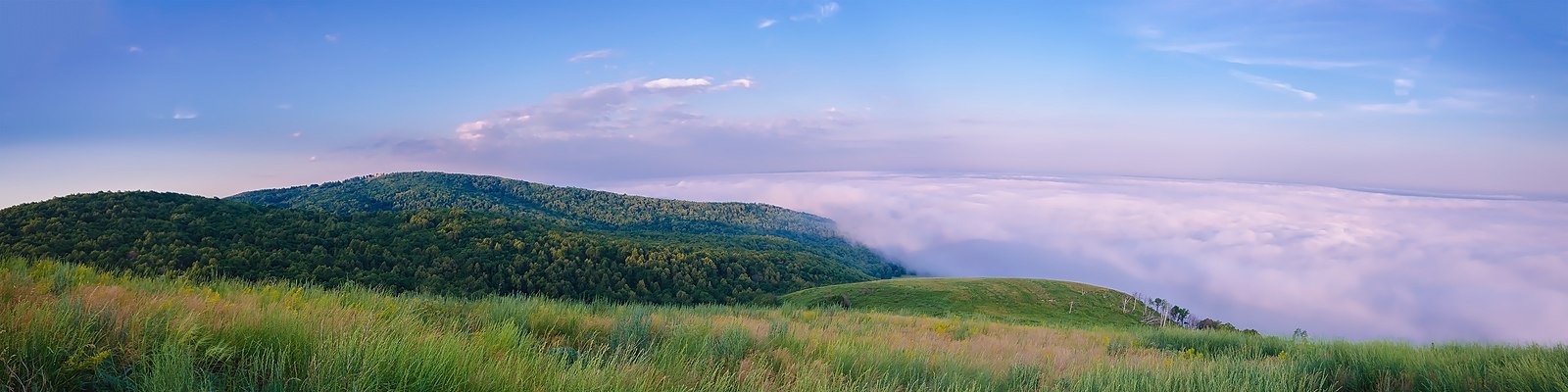 Morning fog in Ishimbaysky District