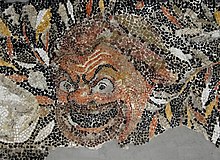 Mosaic of a Greek theatre mask from the Jewelry Quarter of Delos Mosaic from the Insula of the Jewellery 03.jpg
