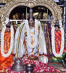 Murti of Perumal with Sridevi and Bhudevi.jpg