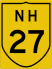 National Highway 27 marker