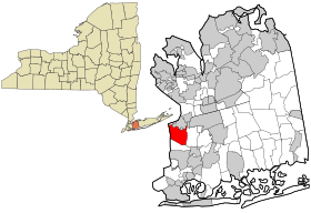 Nassau County New York incorporated and unincorporated areas Elmont highlighted.svg
