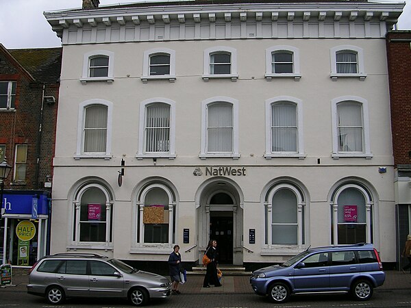 The NatWest bank at Leighton Buzzard in the style of an Italian palazzo is an example of Neo-Renaissance architecture.