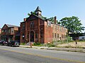 New Life Christian Community Church (and Iglesia de Dios Pentecostal M.I.), located at 150 Middlesex Street, Lowell, Massachusetts. North and west (front) sides of building shown.