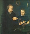 Nicolas Neufchâtel - Portrait of Johannes Neudörfer and his Son - WGA16531.jpg