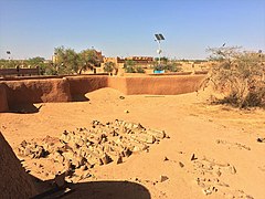 Small graveyard behind Grand Mosque in Agadez, Niger