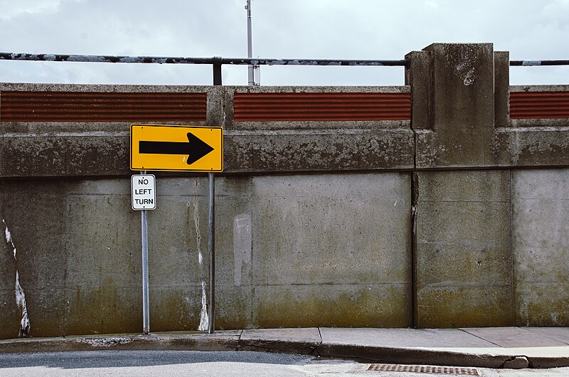 File:No Left Turn (Unsplash).jpg