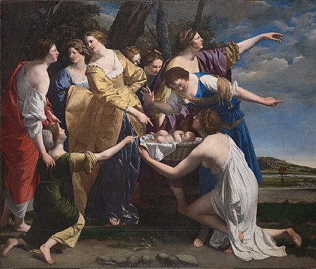 Mosè salvato dalle acque (Orazio Gentileschi)