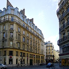 Rue Coquillière Blick auf die Rue du Louvre