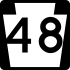 Pennsylvania Route 48 işaretçisi