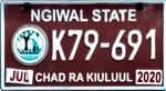 Palau licence plate Ngiwal 2020 b.png