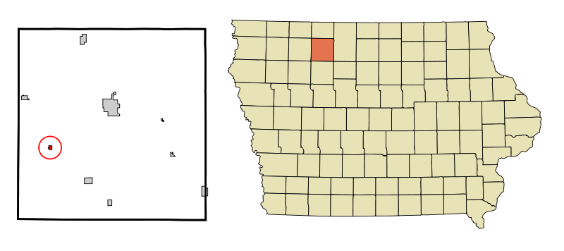 File:Palo Alto County Iowa Incorporated and Unincorporated areas Ayrshire Highlighted.svg