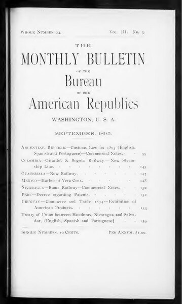 File:Pan American Union Bulletin 1895-09- Vol 3 Iss 3 (IA sim bulletin-of-the-pan-american-union 1895-09 3 3).pdf