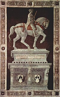 <i>Funerary Monument to Sir John Hawkwood</i> Fresco by Paolo Uccello