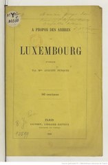 Léocadie Penquer, À propos des arbres du Luxembourg, 1866    