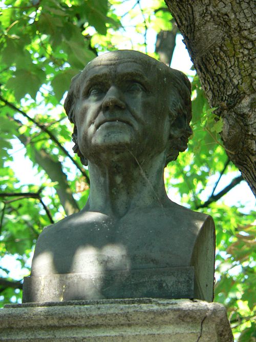 Statue of Abraham Louis Breguet in Père Lachaise Cemetery