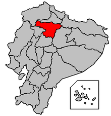 Розташування провінції Пічинча на мапі Еквадору