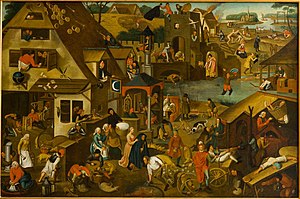 Pieter Bruegel de Oude - Vlaamse spreekwoorden 08873.jpg